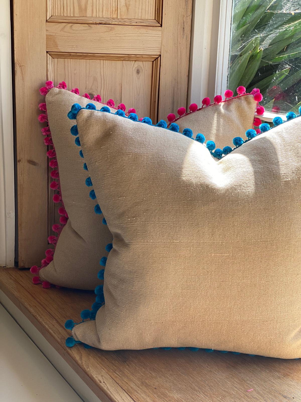 Hand Loomed Linen Cushions - 50cm x 50cm