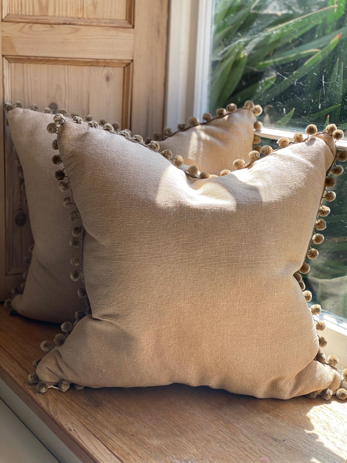 Hand Loomed Linen Cushions - 50cm x 50cm