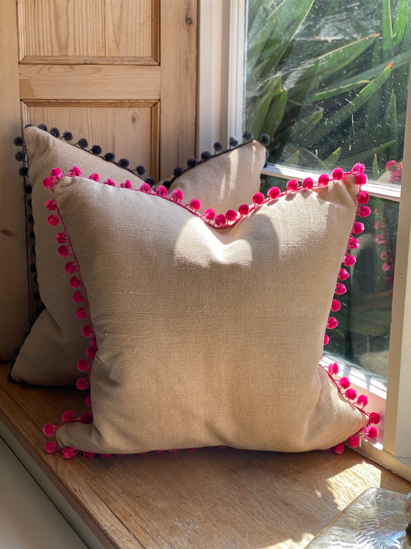 Hand Loomed Linen Cushions - 60cm x 60cm