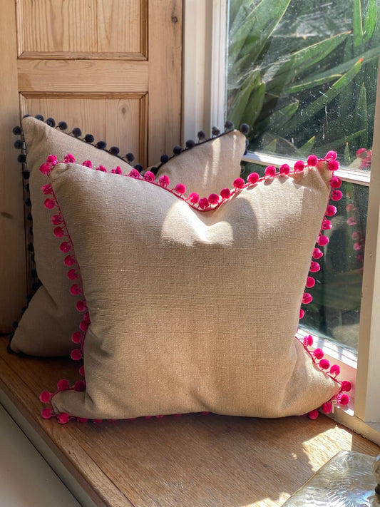 Hand Loomed Linen Cushions - 50cm x 50cm